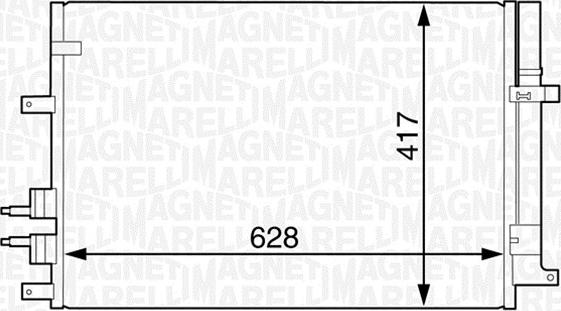 Magneti Marelli 350203616000 - Condensateur, climatisation cwaw.fr