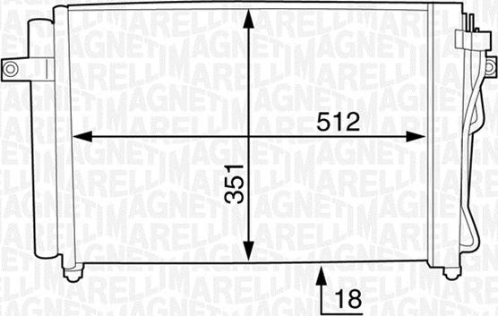 Magneti Marelli 350203612000 - Condensateur, climatisation cwaw.fr