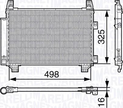 Magneti Marelli 350203674000 - Condensateur, climatisation cwaw.fr