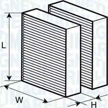 Magneti Marelli 350203062480 - Filtre, air de l'habitacle cwaw.fr