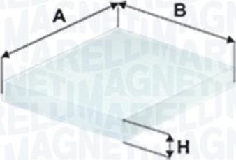 Magneti Marelli 350208065960 - Filtre, air de l'habitacle cwaw.fr