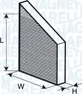 Magneti Marelli 350203062100 - Filtre, air de l'habitacle cwaw.fr