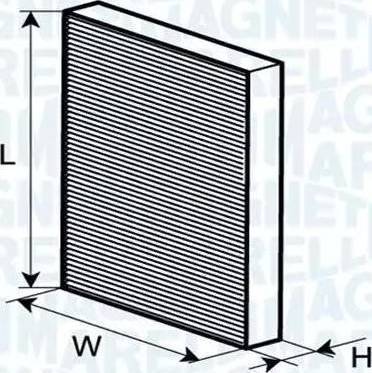 Magneti Marelli 350203061140 - Filtre, air de l'habitacle cwaw.fr