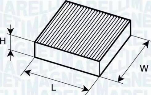 Magneti Marelli 350203065010 - Filtre, air de l'habitacle cwaw.fr