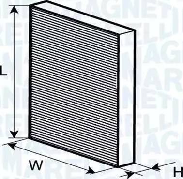 Magneti Marelli 350203062890 - Filtre, air de l'habitacle cwaw.fr