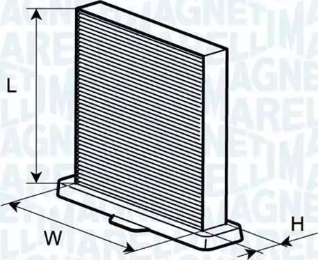 Magneti Marelli 350203065090 - Filtre, air de l'habitacle cwaw.fr