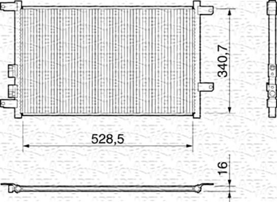 Magneti Marelli 350203156000 - Condensateur, climatisation cwaw.fr