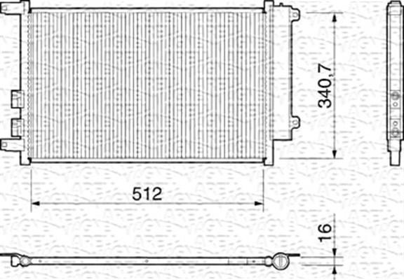 Magneti Marelli 350203157000 - Condensateur, climatisation cwaw.fr