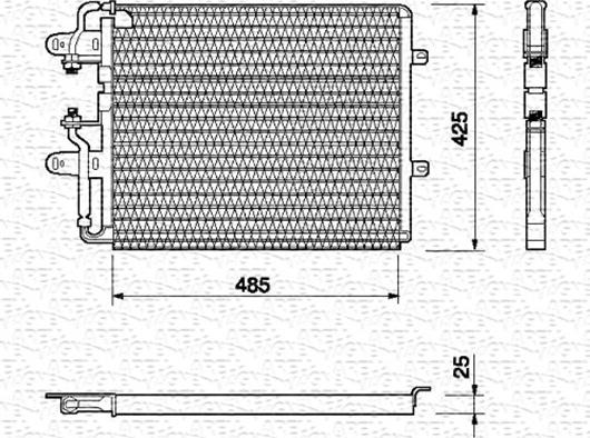 Magneti Marelli 350203108000 - Condensateur, climatisation cwaw.fr