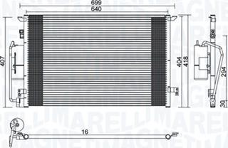 Magneti Marelli 350203892000 - Condensateur, climatisation cwaw.fr