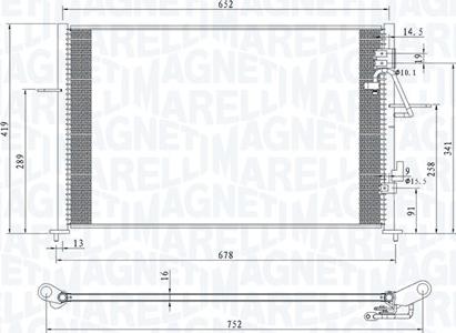 Magneti Marelli 350203878000 - Condensateur, climatisation cwaw.fr