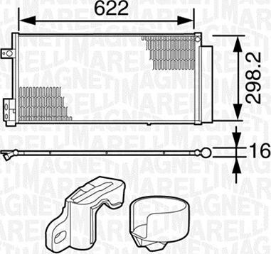 Magneti Marelli 350203226000 - Condensateur, climatisation cwaw.fr