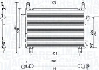 Magneti Marelli 350203798000 - Condensateur, climatisation cwaw.fr