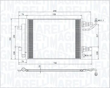 Magneti Marelli 350203792000 - Condensateur, climatisation cwaw.fr