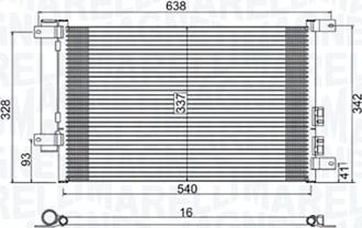 Magneti Marelli 350203733000 - Condensateur, climatisation cwaw.fr