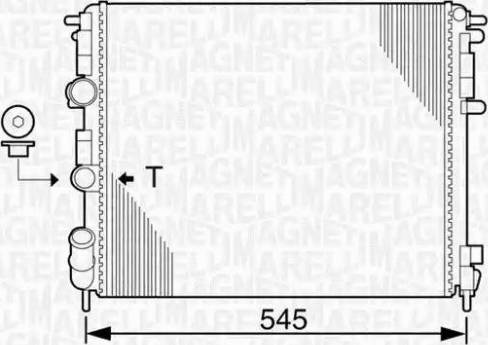 Magneti Marelli 350213990000 - Radiateur, refroidissement du moteur cwaw.fr