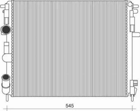 Magneti Marelli 350213991000 - Radiateur, refroidissement du moteur cwaw.fr