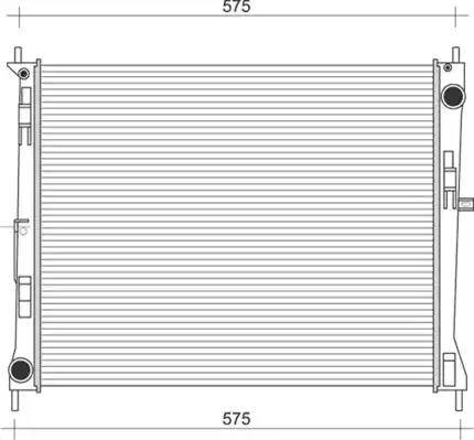 Magneti Marelli 350213957000 - Radiateur, refroidissement du moteur cwaw.fr