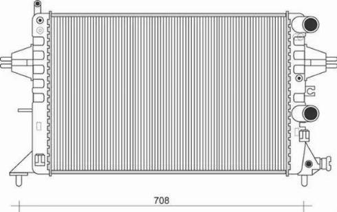 Magneti Marelli 350213963000 - Radiateur, refroidissement du moteur cwaw.fr