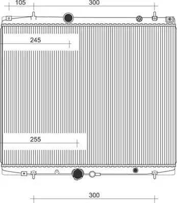 Magneti Marelli 350213903000 - Radiateur, refroidissement du moteur cwaw.fr