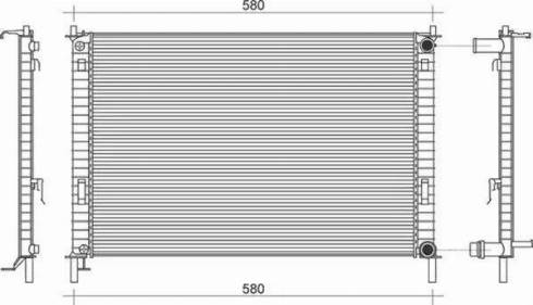 Magneti Marelli 350213914000 - Radiateur, refroidissement du moteur cwaw.fr