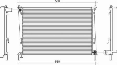 Magneti Marelli 350213913000 - Radiateur, refroidissement du moteur cwaw.fr