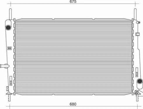 Magneti Marelli 350213912000 - Radiateur, refroidissement du moteur cwaw.fr