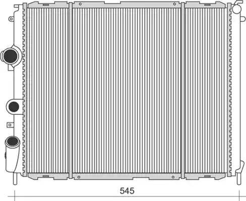 Magneti Marelli 350213988000 - Radiateur, refroidissement du moteur cwaw.fr