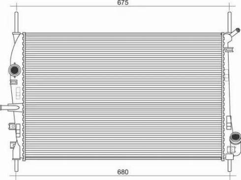 Magneti Marelli 350213923000 - Radiateur, refroidissement du moteur cwaw.fr