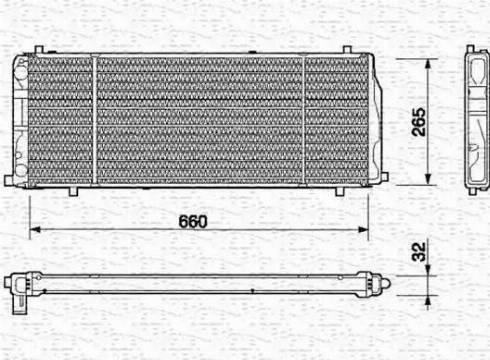 Magneti Marelli 350213405000 - Radiateur, refroidissement du moteur cwaw.fr