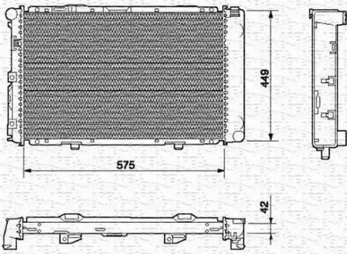 Magneti Marelli 350213542000 - Radiateur, refroidissement du moteur cwaw.fr