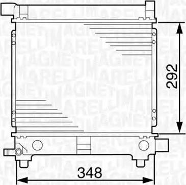 Magneti Marelli 350213535000 - Radiateur, refroidissement du moteur cwaw.fr