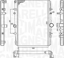 Magneti Marelli 350213199400 - Radiateur, refroidissement du moteur cwaw.fr