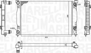 Magneti Marelli 350213196600 - Radiateur, refroidissement du moteur cwaw.fr