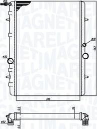 Magneti Marelli 350213191900 - Radiateur, refroidissement du moteur cwaw.fr