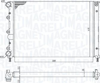 Magneti Marelli 350213198400 - Radiateur, refroidissement du moteur cwaw.fr