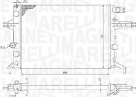 Magneti Marelli 350213192400 - Radiateur, refroidissement du moteur cwaw.fr