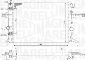 Magneti Marelli 350213192800 - Radiateur, refroidissement du moteur cwaw.fr