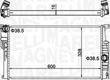 Magneti Marelli 350213155100 - Radiateur, refroidissement du moteur cwaw.fr