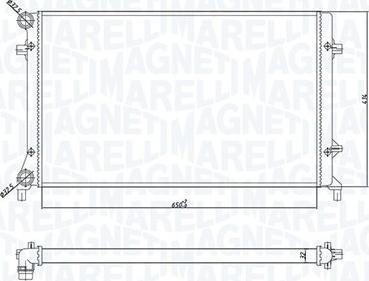 Magneti Marelli 350213166900 - Radiateur, refroidissement du moteur cwaw.fr