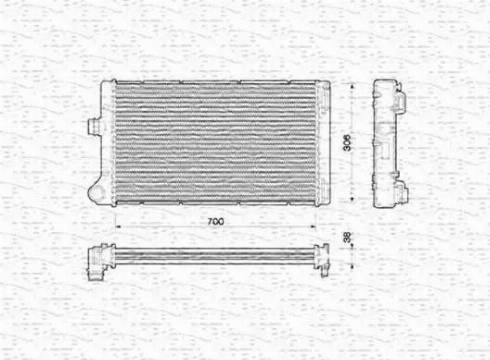 Magneti Marelli 350213167000 - Radiateur, refroidissement du moteur cwaw.fr