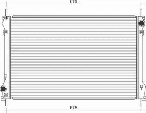 Magneti Marelli 350213109500 - Radiateur, refroidissement du moteur cwaw.fr