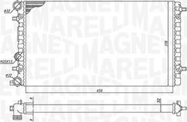 Magneti Marelli 350213105100 - Radiateur, refroidissement du moteur cwaw.fr