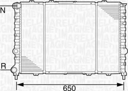 Magneti Marelli 350213100600 - Radiateur, refroidissement du moteur cwaw.fr