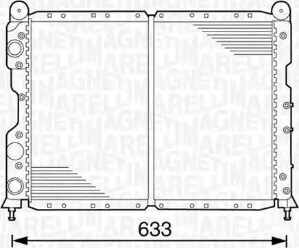 Magneti Marelli 350213100100 - Radiateur, refroidissement du moteur cwaw.fr