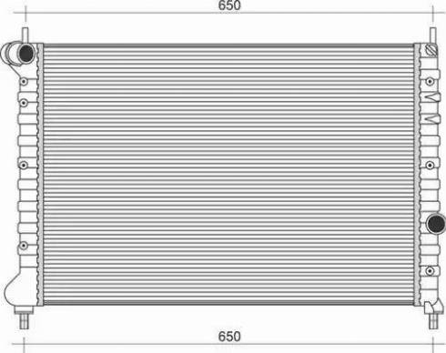 Magneti Marelli 350213108600 - Radiateur, refroidissement du moteur cwaw.fr