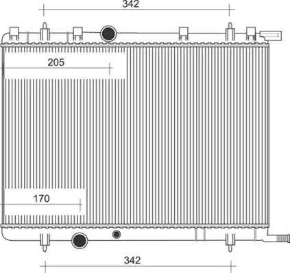 Magneti Marelli 350213108009 - Radiateur, refroidissement du moteur cwaw.fr