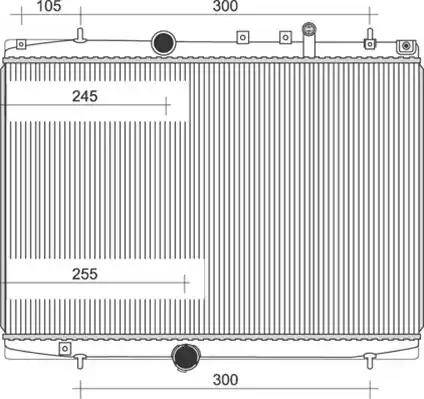 Magneti Marelli 350213108200 - Radiateur, refroidissement du moteur cwaw.fr