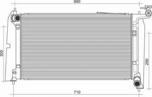 Magneti Marelli 350213103800 - Radiateur, refroidissement du moteur cwaw.fr