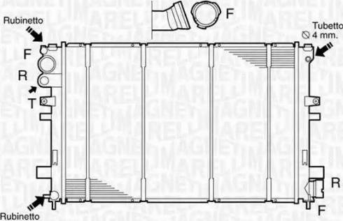 Magneti Marelli 350213102800 - Radiateur, refroidissement du moteur cwaw.fr